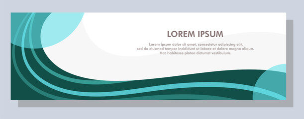 Wall Mural - Abstract banner design. Vector shape background. Modern Graphic Template Banner pattern for social media and web sites.
