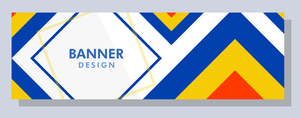 Wall Mural - Abstract banner design. Vector shape background. Modern Graphic Template Banner pattern for social media and web sites.