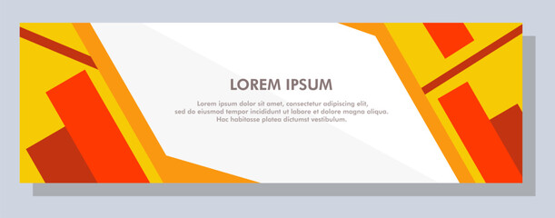 Wall Mural - Abstract banner design. Vector shape background. Modern Graphic Template Banner pattern for social media and web sites.
