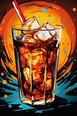 Poster - Cola Pop art style