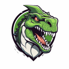 Wall Mural - Esport vector logo dinosaur, dinosaur icon, dinosaur head, vector, sticker