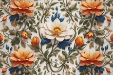 Fantasy Floral Symphony - Seamless Oil Painting Pattern12
