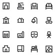 © Vectors Market - Set of Home Interior Bold Line Icons