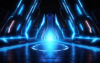 Wall Mural - Abstract colorful light background,created with generative ai tecnology.