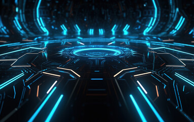 Wall Mural - Abstract colorful light background,created with generative ai tecnology.