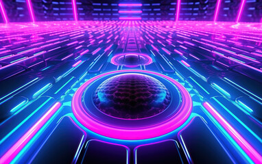 Wall Mural - Abstract colorful light background,created with generative ai tecnology.