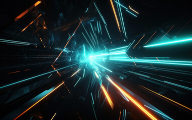 Wall Mural - Abstract colorful light background,created with generative ai tecnology.