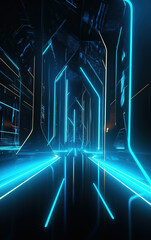 Wall Mural - Abstract colorful light background,created with generative ai tecnology.