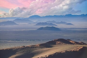 Sticker - Namibia, aerial view of the Namib desert