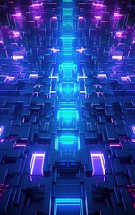 Wall Mural - Abstract colorful light background,created with generative ai tecnology.