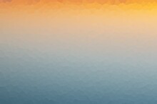Abstract Pixel Background, Cubism, Like Stained Glass - Sea Sunset, Orange To Blue Gradient