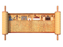 Ancient Egypt Papyrus Scroll