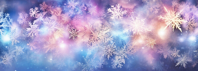 year texture pastel shine bokeh christmas textured snowflakes new background abstract light. Generative AI.