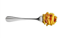 Fork With Spaghetti Carbonara