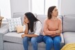 © Krakenimages.com - Two women mother and daughter arguing at home