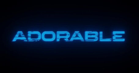 Wall Mural - blue adorable text wallpaper design for intro