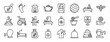 set of 24 outline web theraphy icons such as herbal, acupuncture, aromatherapy, tea pot, spa, exercise, massage vector icons for report, presentation, diagram, web design, mobile app
