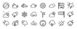 © MacroOne - set of 24 outline web weather icons such as weather, snowing, wind, snow, snowflake, cloudy, wind vector icons for report, presentation, diagram, web design, mobile app