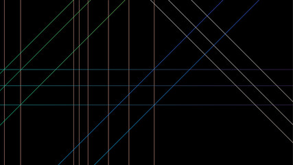 Colorful gradient seamless geometric pattern line art background vector illustration. Abstract geometri lines on a modern design black background. vector illustration. 