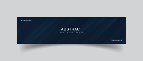 Wall Mural - linkedin banner with blue abstract background