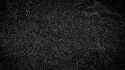 Poster - Black background. Abstract Black wall texture for pattern background. wall texture rough background dark concrete old grunge background black, texture  template page web banner
