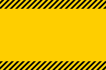 black and yellow warning line striped background