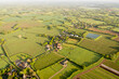 Aerial view of the village of Collier Street and the surrounding countryside in Kent, UK
