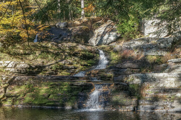 Wall Mural - Dingmans Ferry, Pennsylvania: Factory Falls, along Dingmans Creek in the George W. Childs Recreation Site in the Delaware Water Gap.