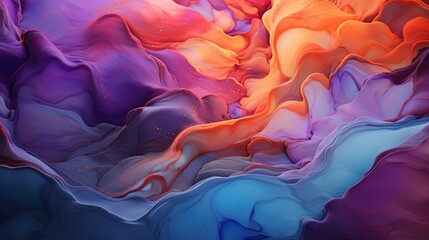 Wall Mural - a background of a flowing marble like liquid paint pattern. generative ai.