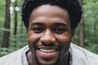 © Carlos Cainã - Black man, happy, in an environment that resembles a park. Generative AI