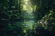 © Aleksandr Bryliaev - River in deep green tropical forest