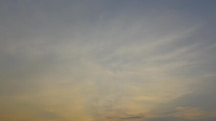 Wall Mural - Twilight and dawn sky with cumulus cloud time lapse in an evening 4k footage.