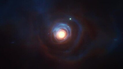 Wall Mural - Light Tunnel, Nebula, Space travel. Seamless loop