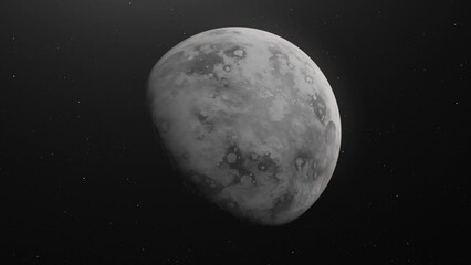 Wall Mural - Rotating Mercury Planet In The Solar System. zoom-out