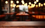Fototapeta Sport - This stunning coffee shop photograph featuring a cozy shelf and table setup, perfect for a cafe or restaurant decor. The bokeh effect in the background adds a touch of magic to the scene