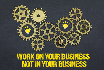 Poster - Work on your business, not in your business	