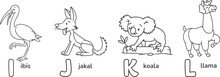 Animals ABC. Coloring Book Set For Kids