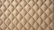 Beige Quilted Fabric. Generative AI. 