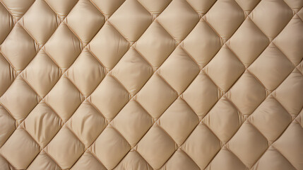 Beige Quilted Fabric. Generative AI. 