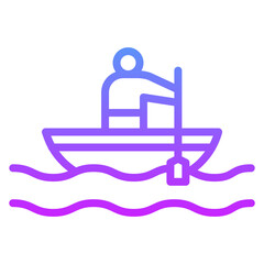 Sticker - Rowing Icon