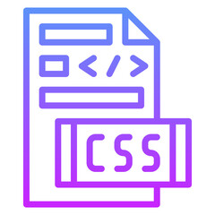 Canvas Print - CSS File Icon