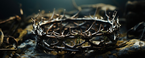 the crown of thorns of Jesus christian, background wallpaper image