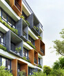 Residential building of modern architecture
