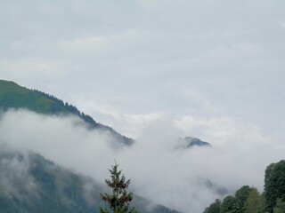 Zell am See bei Regen und Nebel