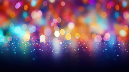 Abstract colourful Bokeh lights backdrop 