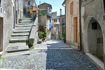 Sticker - The historic village of Subiaco, Italy