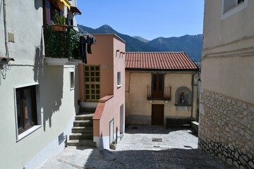 Canvas Print - The Campanian village of Ciorlano, Italy.