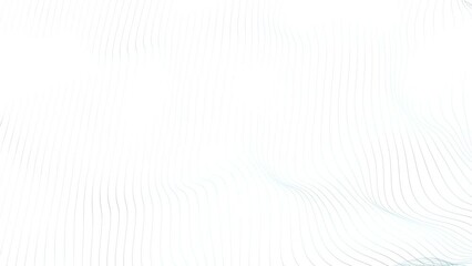 Wall Mural - Abstract Wavy Motion Lines on White Background. Clean & Elegant Corporate Presentation.