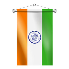 Wall Mural - Flag of India illustration