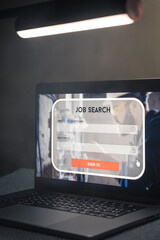 Wall Mural - job search concept, find your career, online website.